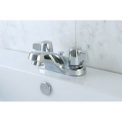 Chrome Twin Handle Bathroom Faucet