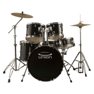 Union 5 Piece Drum Set   Black (DRSU5BK)