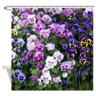  Pansies Shower Curtain  Use code FREECART at Checkout
