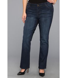 KUT from the Kloth Plus Size Farrah Baby Bootcut in Whim Womens Jeans (Blue)