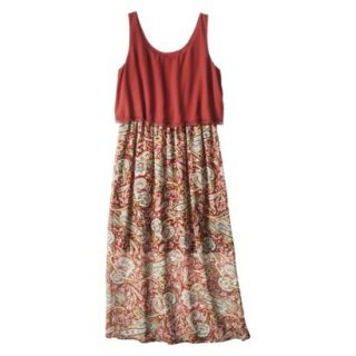 Xhilaration Juniors 2fer Midi Dress   Red XS(1)