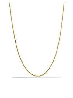 David Yurman 18K Gold Box Chain Necklace   Gold