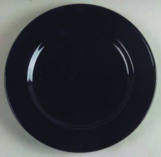  Chateau Black Dinner Plate, Fine China Dinnerware   All Black,Stoneware