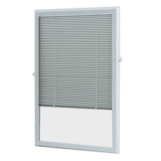 White Enclosed Door Blinds (20 X 36) (White Materials Glass, plastic Dimensions 38 inches high x 2 inches long x 22 inches wide The 20 inch x 36 inch size shown in photo is designed to fit widths of 21 3/4 inches 22 inches and heights of 37 3/4 inches 3