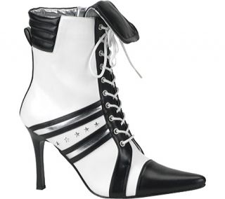 Womens Funtasma Sport 12   Black/White PU Boots