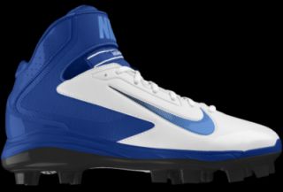Nike Air Huarache Pro Mid MCS iD Custom Kids Baseball Cleats (3.5y 6y)   Blue