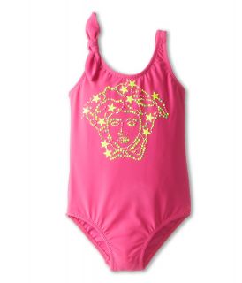 Versace Kids Baby Girls Beachwear One Piece Swimsuit Medusa Logo Girls Swimsuits One Piece (Pink)