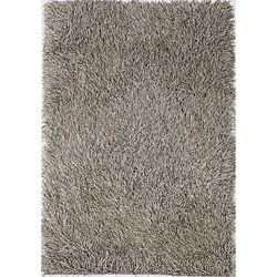 Hand woven Polyester Grey Area Rug (8 X 10)