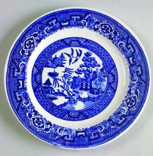 Homer Laughlin  Blue Willow Dessert/Pie Plate, Fine China Dinnerware   Willow De