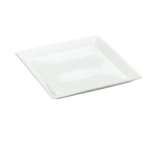 Cal Mil 11 Square Platter   Porcelain, Bright White