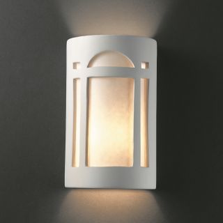 1 light Large Arch Window Multi Directional Outdoor Ceramic Sconce