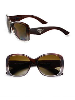 Prada Oversized Gradient Square Sunglasses   Violet Gradient