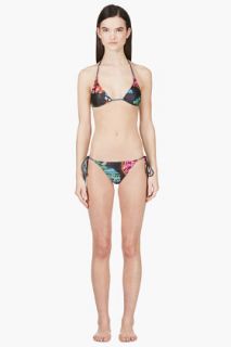 We Are Handsome Dark Grey The Avenue String Bikini