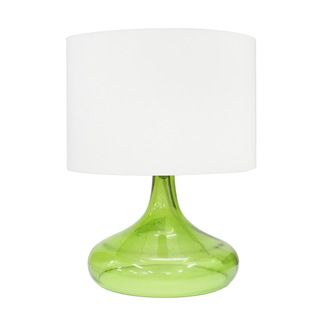 Integrity 16.5 inch Green Opal Glass Table Lamp (GreenMaterials GlassDimensions 16.5 inches high x 8.5 inches wide x 9 inches deep )