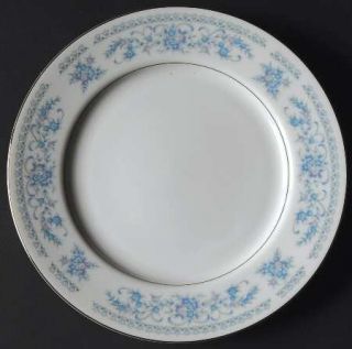 Royal Gallery Nancy Salad Plate, Fine China Dinnerware   Blue & Lavender Flowers
