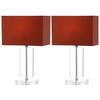 Safavieh Indoor 1 light Art Brown Shade Moderne Crystal Table Lamp (set Of 2)
