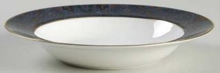 Ralph Lauren King Charles Paisley Rim Soup Bowl, Fine China Dinnerware   Purple/
