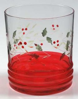 Pfaltzgraff Winterberry Hand Painted Glass Double Old Fashioned, Fine China Dinn
