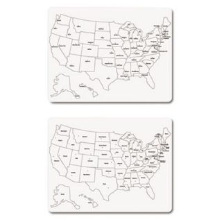Creativity Street Two Sided U.S. Map Whiteboard