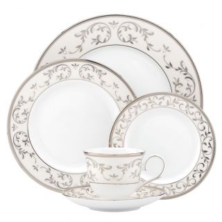 Lenox Opal Innocence Silver 5 piece Dinnerware Place Setting