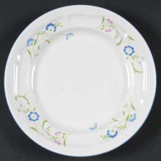 Citation Ctn1 Salad Plate, Fine China Dinnerware   Blue&Pink Flowers,Shades Cres