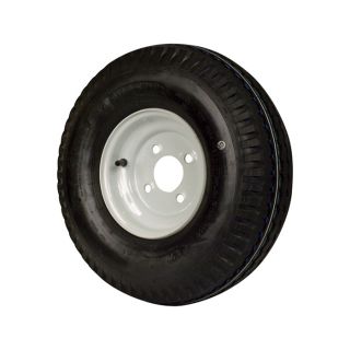 4 Hole High Speed Standard Rim Design Trailer Tire Assembly   18.5 Inch x 5.70