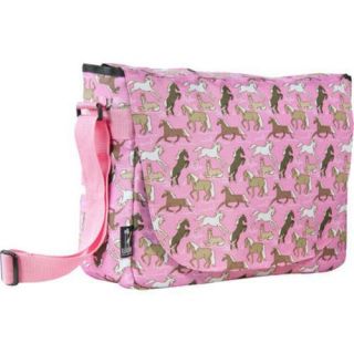 Wildkin Laptop Messenger Bag Horses In Pink