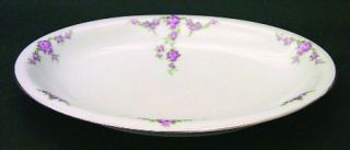 Heinrich   H&C Rosalinda 11 Oval Serving Platter, Fine China Dinnerware   Roses