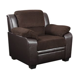 Chocolate Brown Corduroy Chair