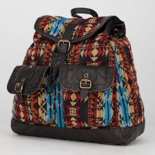 Ethnic Print Backpack Black Combo One Size For Women 217734149
