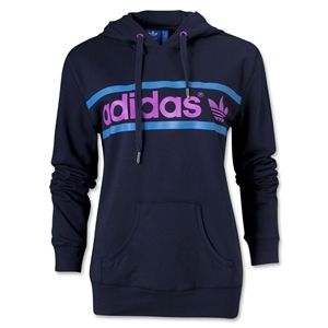 adidas Originals Womens adi Heritage Logo Hoody (Navy)