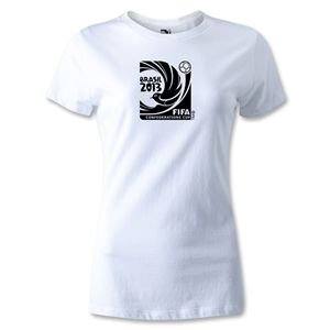 FIFA Confederations Cup 2013 Womens Emblem T Shirt (White)