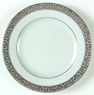 Royal Gallery Platinum Buffet Bread & Butter Plate, Fine China Dinnerware   Plat