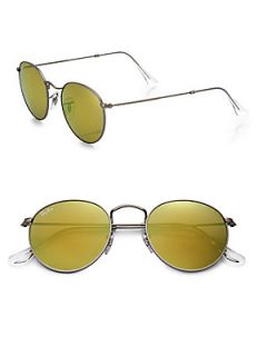 Ray Ban Legends Round Metal Sunglasses   Gold