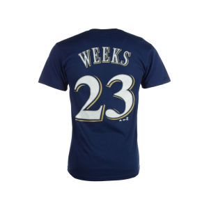 Milwaukee Brewers Rickie Weeks Majestic MLB Official Player T Shirt