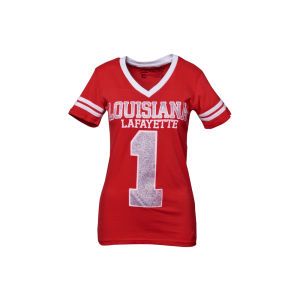 Louisiana Lafayette Ragin Cajuns NCAA Womens Casey Vneck Jersey T Shirt