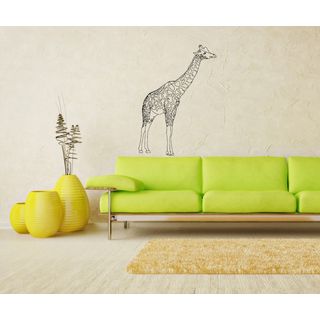 Giraffe Interior Vinyl Wall Decal (Glossy blackIncludes One (1) wall decalEasy to applyDimensions 25 inches wide x 35 inches long )