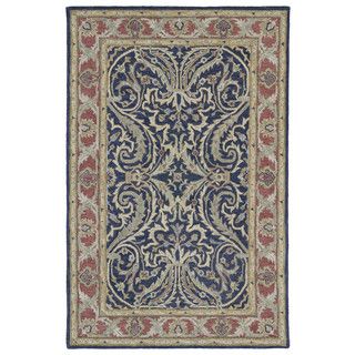 Hand tufted Joaquin Blue Agra Wool Rug (9 X 12)