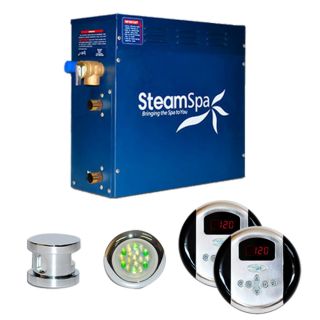 SteamSpa RY900CH Royal 9kw Steam Generator Package in Chrome