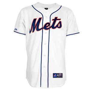 New York Mets Majestic MLB Blank Replica Jersey