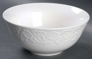 Martha Stewart China Forest Grove Coupe Cereal Bowl, Fine China Dinnerware   Whi