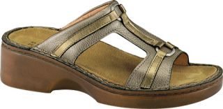Womens Naot Fiona   Platinum Leather/Brass Leather Orthotic Shoes