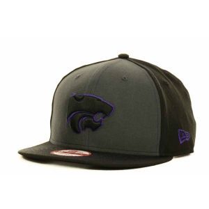 Kansas State Wildcats New Era NCAA Gray Black Pop 9FIFTY Snapback Cap