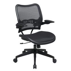 Office Star Deluxe Airgrid Seat And Back Cantilever Arms Office Chair (BlackMaterials AirGrid fabric, nylon2 to 1 synchronized tilt control with adjustable tilt tensionWeight capacity 250 poundsSeat size 20 inches wide x 20 inches deepBack size 20 inc