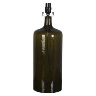 Threshold Artisan Glass Bottle Lamp Base   Green Large