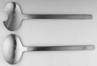 WMF Flatware Reno (Stainless) 2 Piece Salad Set, Solid Pieces   Stainless,Satin