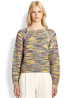 Chloe Cropped Rainbow Sweater  