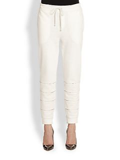 Band of Outsiders Slub French Terry Pants   White