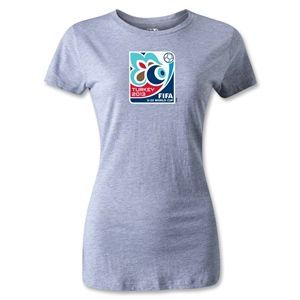 FIFA Mens U20 World Cup 2013 Womens Event Emblem T Shirt (Gray)