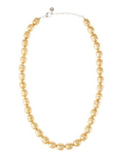 Baroque Pearl Necklace, Champagne